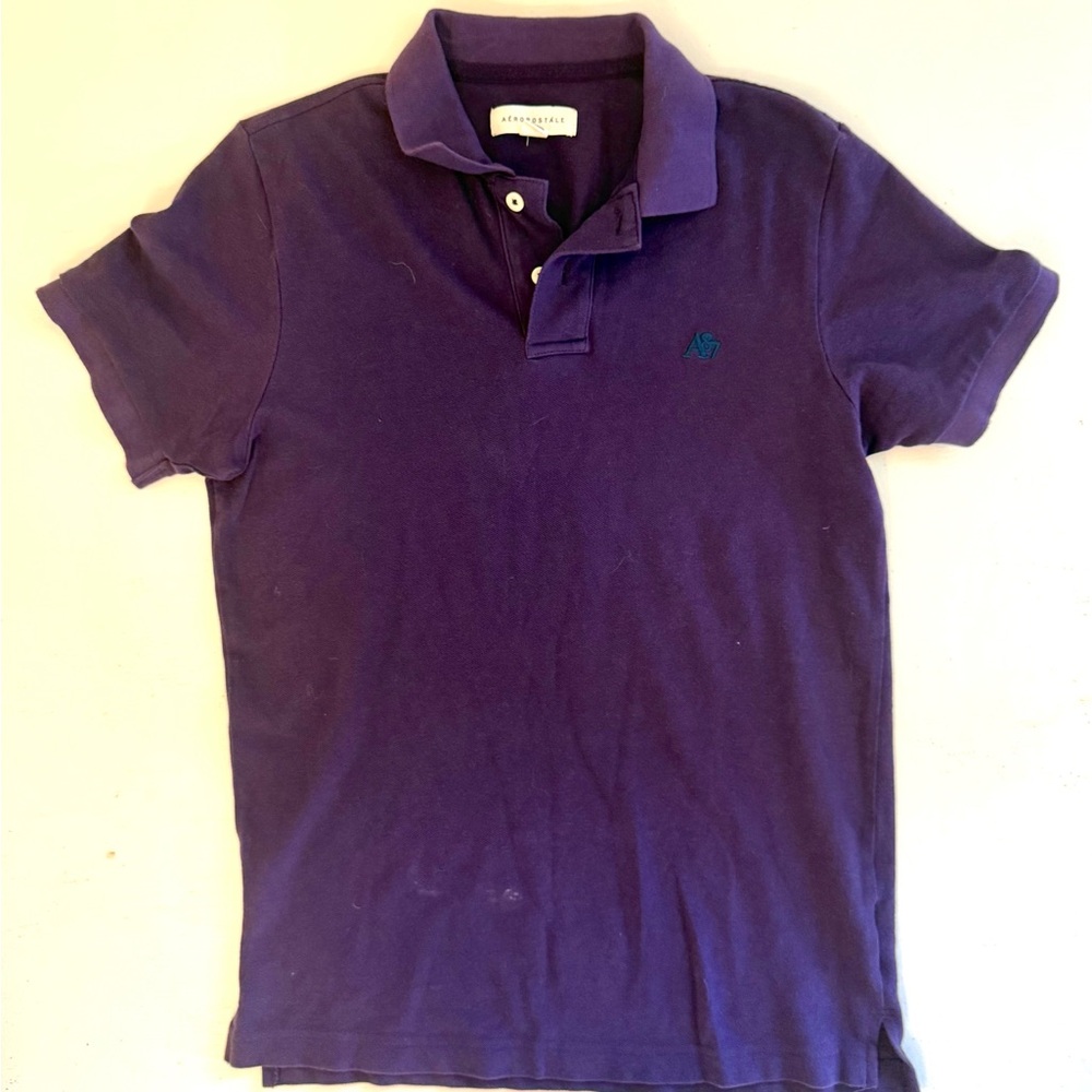 Aeropostale Deep Purple Polo Shirt
